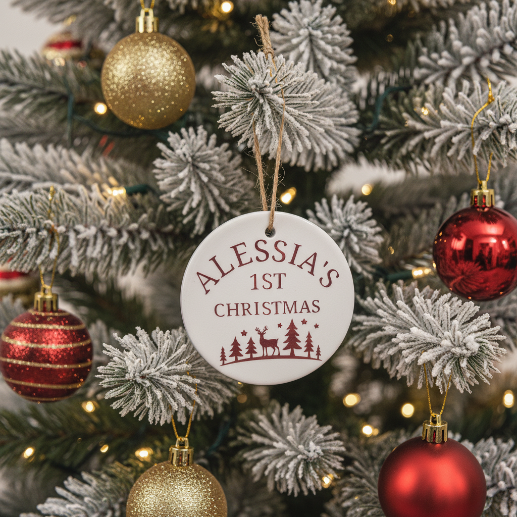 Ornament for a baby's first Christmas