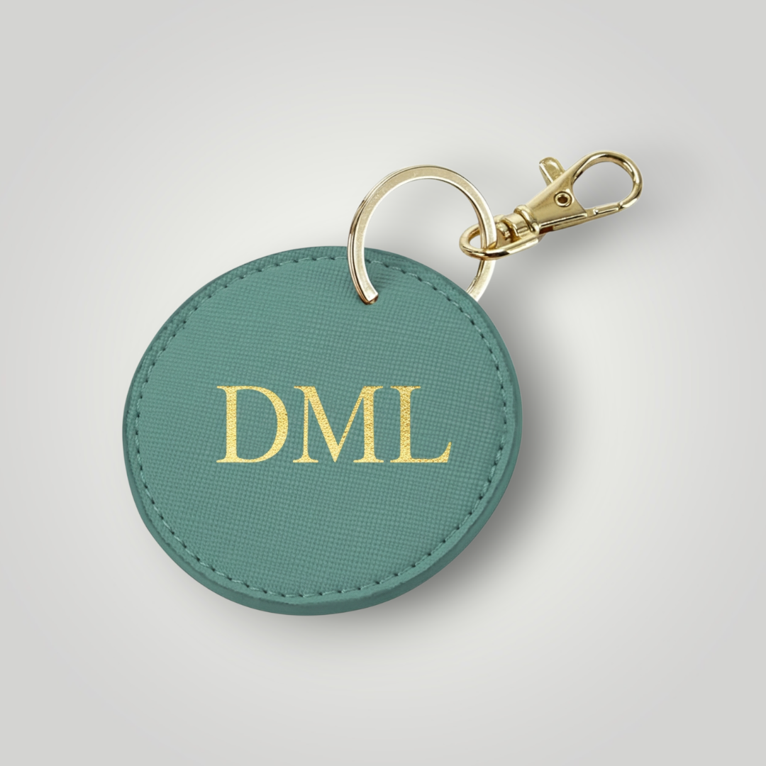 Round Initial Key Tag