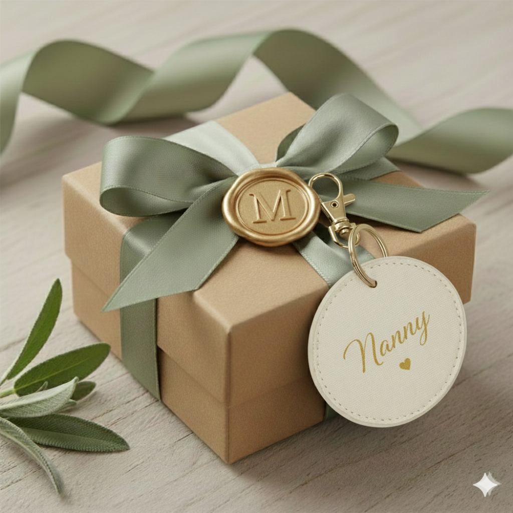 Round Initial Key Tag