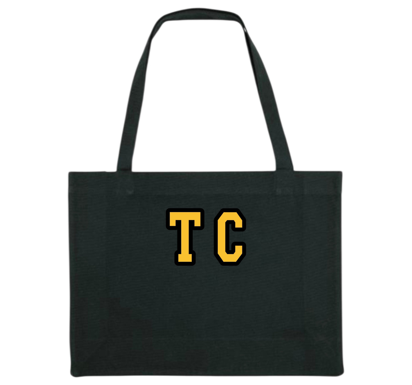 Personalised Large Cotton Canvas Tote Bag - Custom Name, Initials or Year