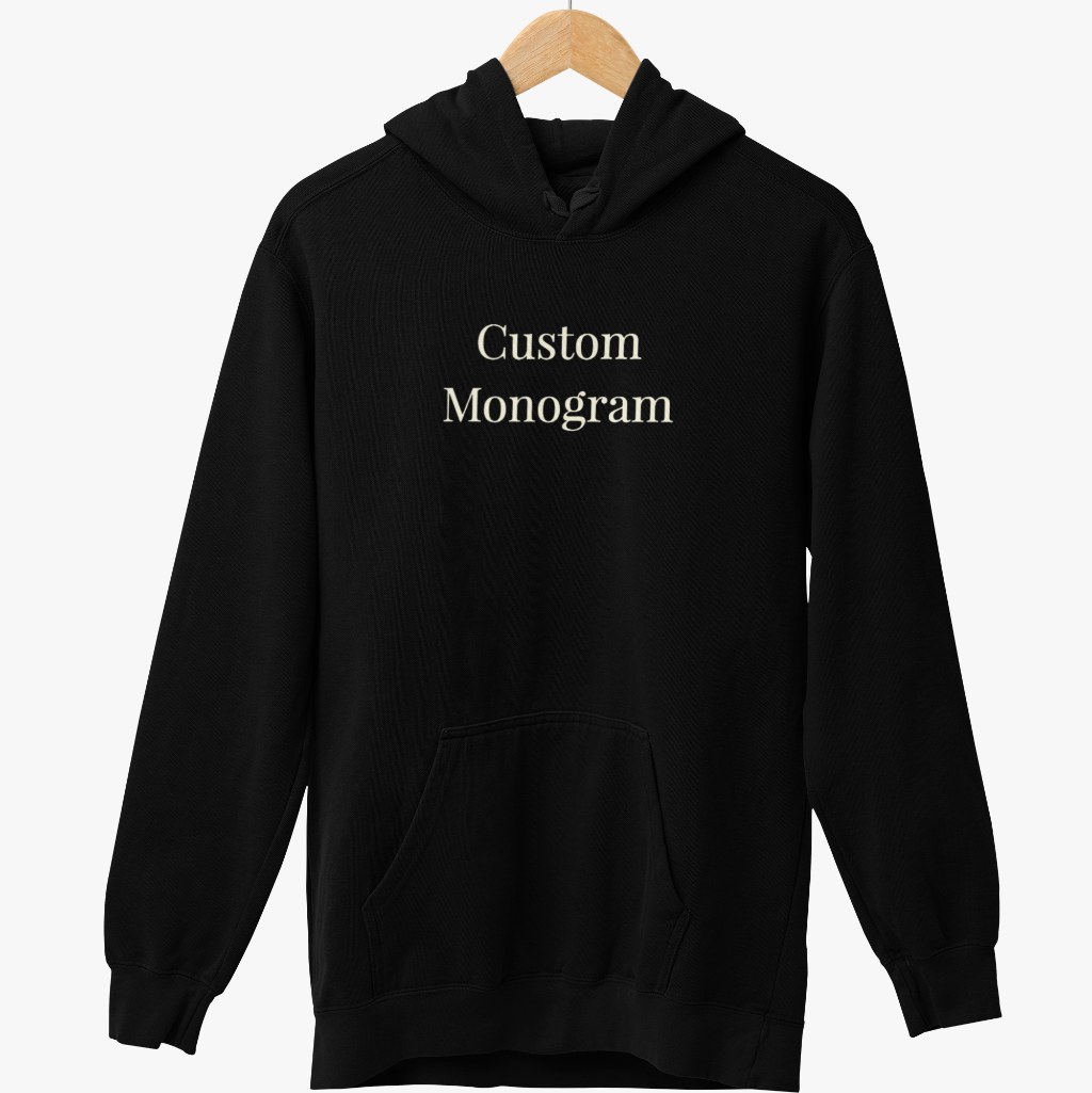 Custom Monogram Hoodie