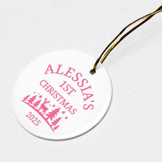 Ornament for a baby's first Christmas