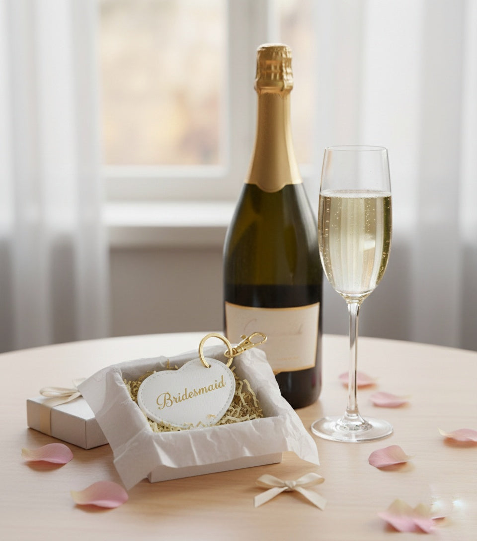 Heart Initial Key Tag