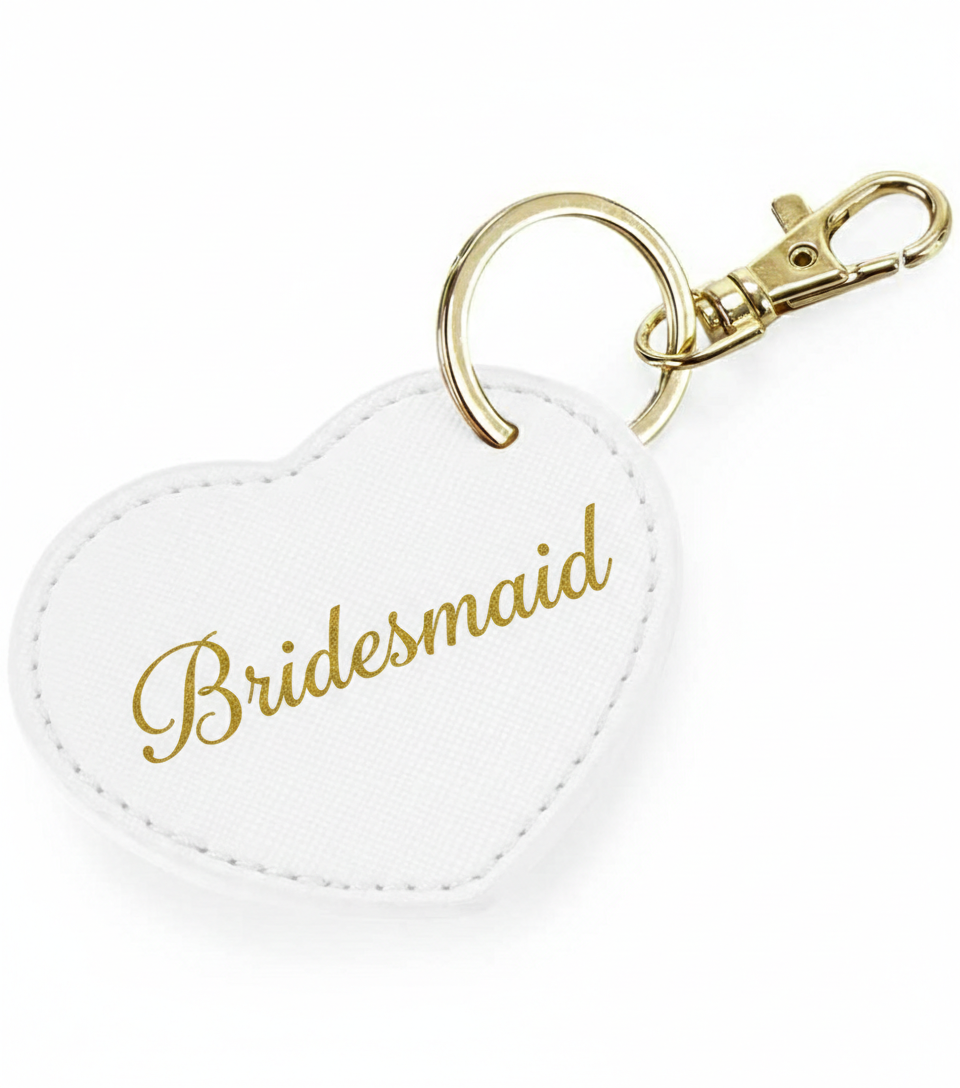 Heart Initial Key Tag